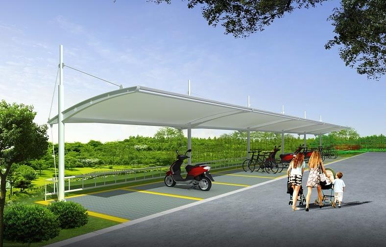 膜結(jié)構(gòu)停車棚 膜結(jié)構(gòu)停車棚