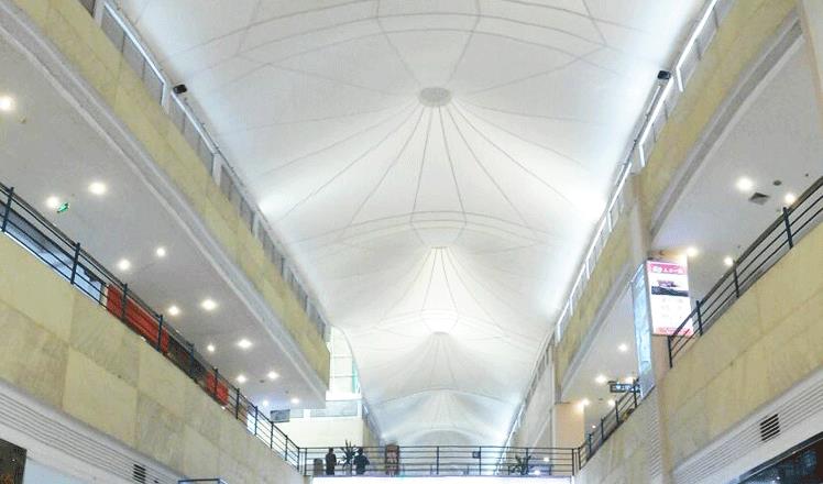 膜結(jié)構(gòu)商場(chǎng)頂棚
