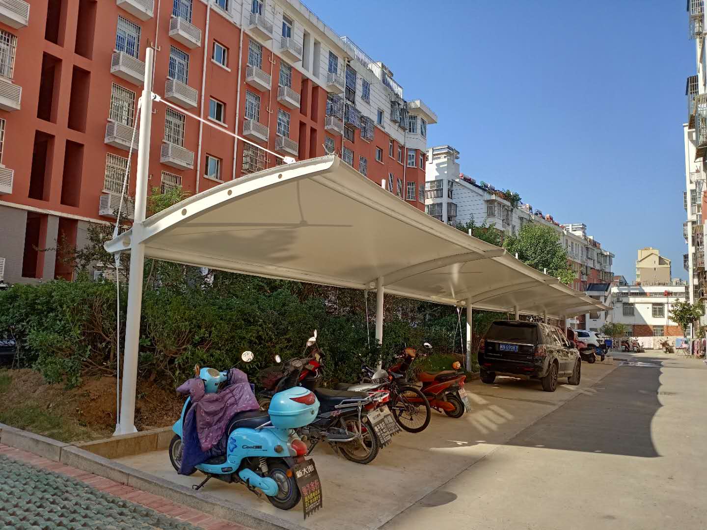 安徽海德思索膜結(jié)構(gòu)車棚 安徽海德思索膜結(jié)構(gòu)車棚