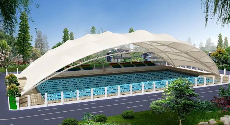 膜結構游泳池頂棚 膜結構游泳池頂棚