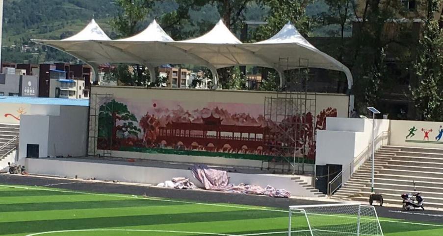 安徽海德思操場(chǎng)膜結(jié)構(gòu)看臺(tái)