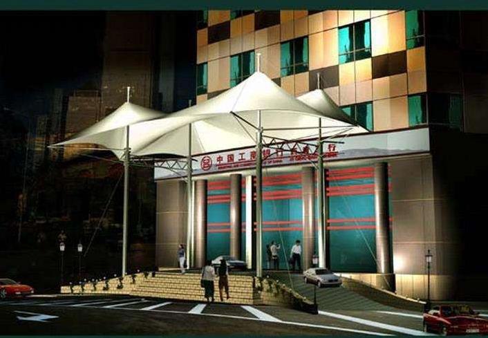 商場膜結構門頭