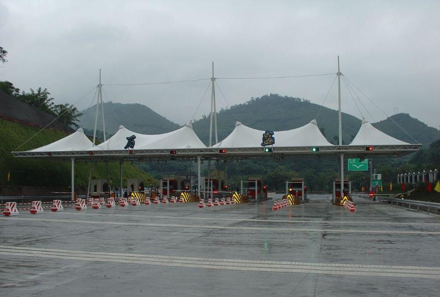 安徽海德思高速公路收費站膜結(jié)構(gòu)