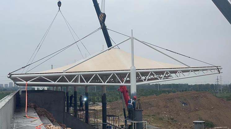 膜結(jié)構(gòu)看臺——滁州機械學校 膜結(jié)構(gòu)看臺——滁州機械學校